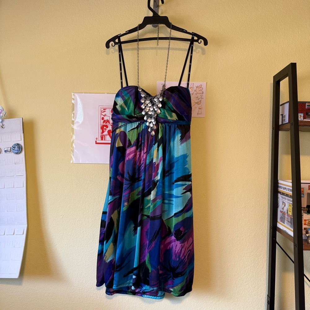 Love Tease Multicolor Strapless Prom Dress